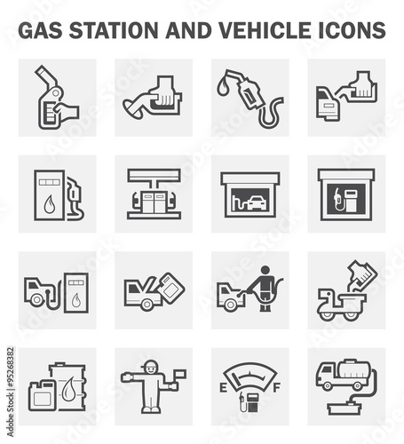 Gasoline station set
