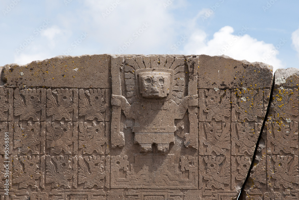 Obraz premium Gate of the Sun - Tiwanaku - Bolivia