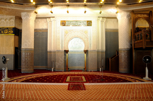Interior of the National Mosque of Malaysia a.k.a Masjid Negara