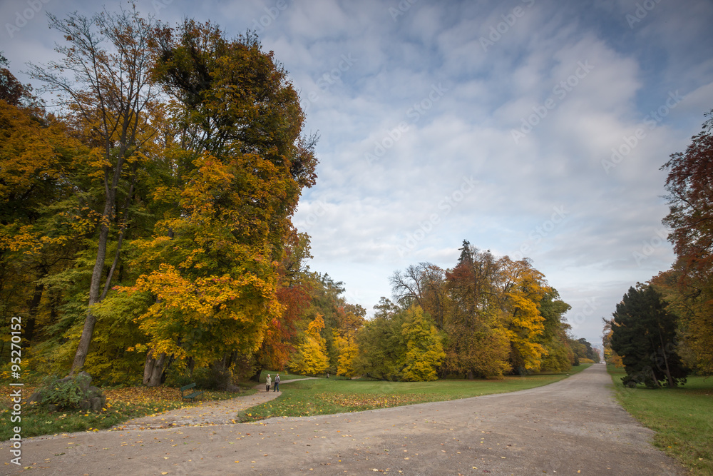 bergpark wilhelmshoehe kassel germany in the autumn