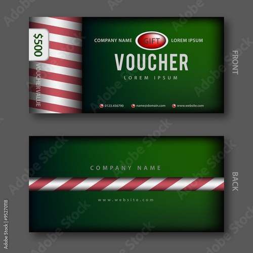 Modern gift voucher template