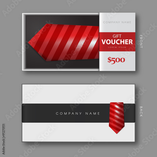 Necktie Box Gift Voucher.