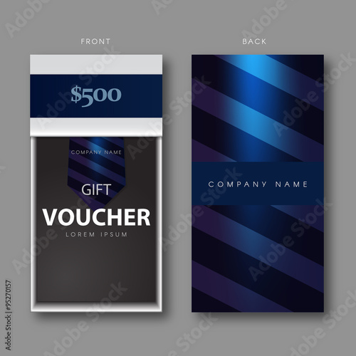 Necktie Gift Voucher Template