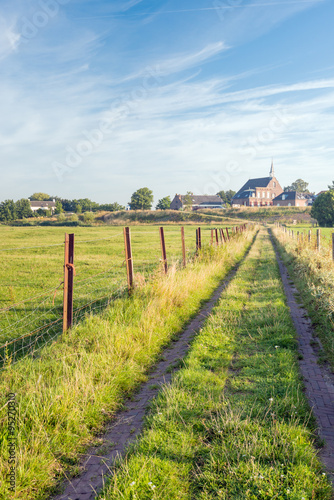 Picturesque Dutch rural landscape in summertime