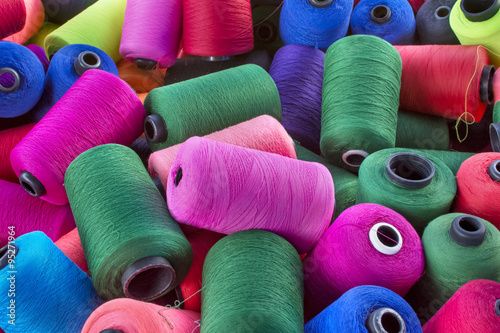 colourful of threads background