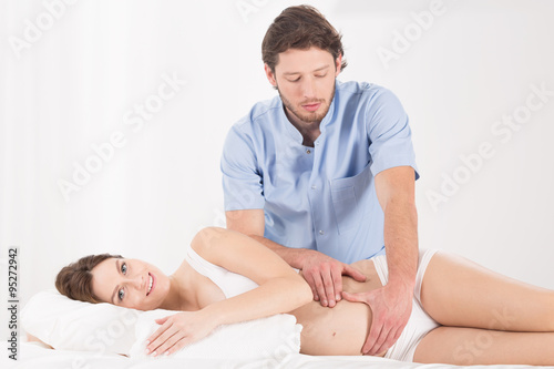 Abdominal massage in the pregnancy