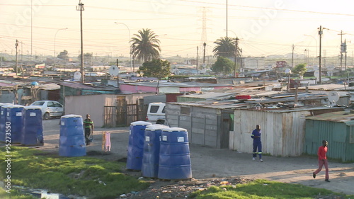 township shackland in south africa photo