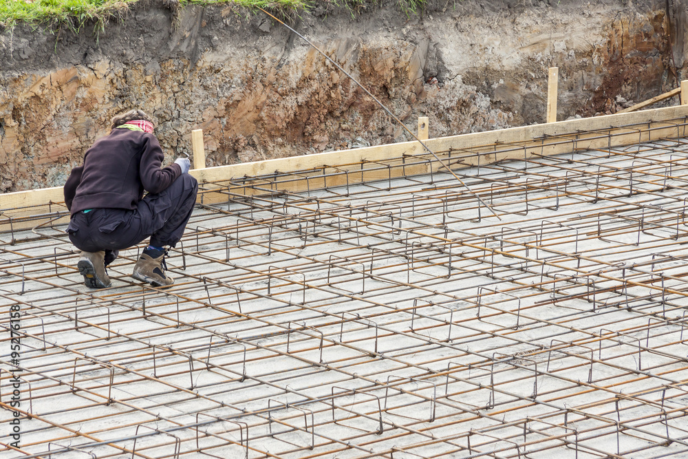 Reinforcement worker. Reinforcement worker.