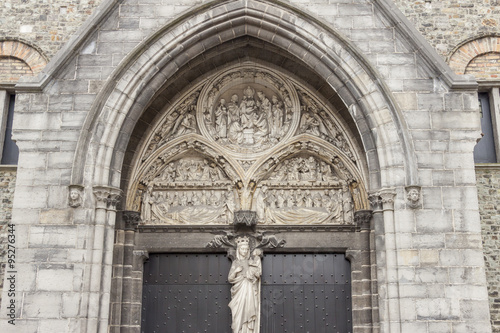 Portal door to Our Lady Church - Brugge, Belgium. © Doin Oakenhelm