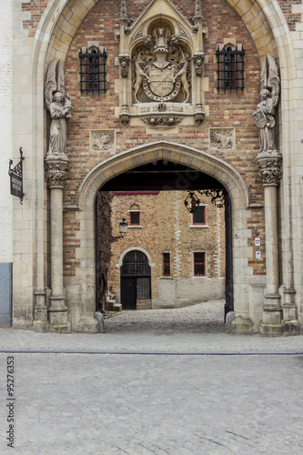 Gate to Gruuthuse museum - Brugge, Belgium. photo