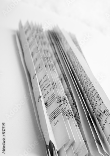 noten auf Papier