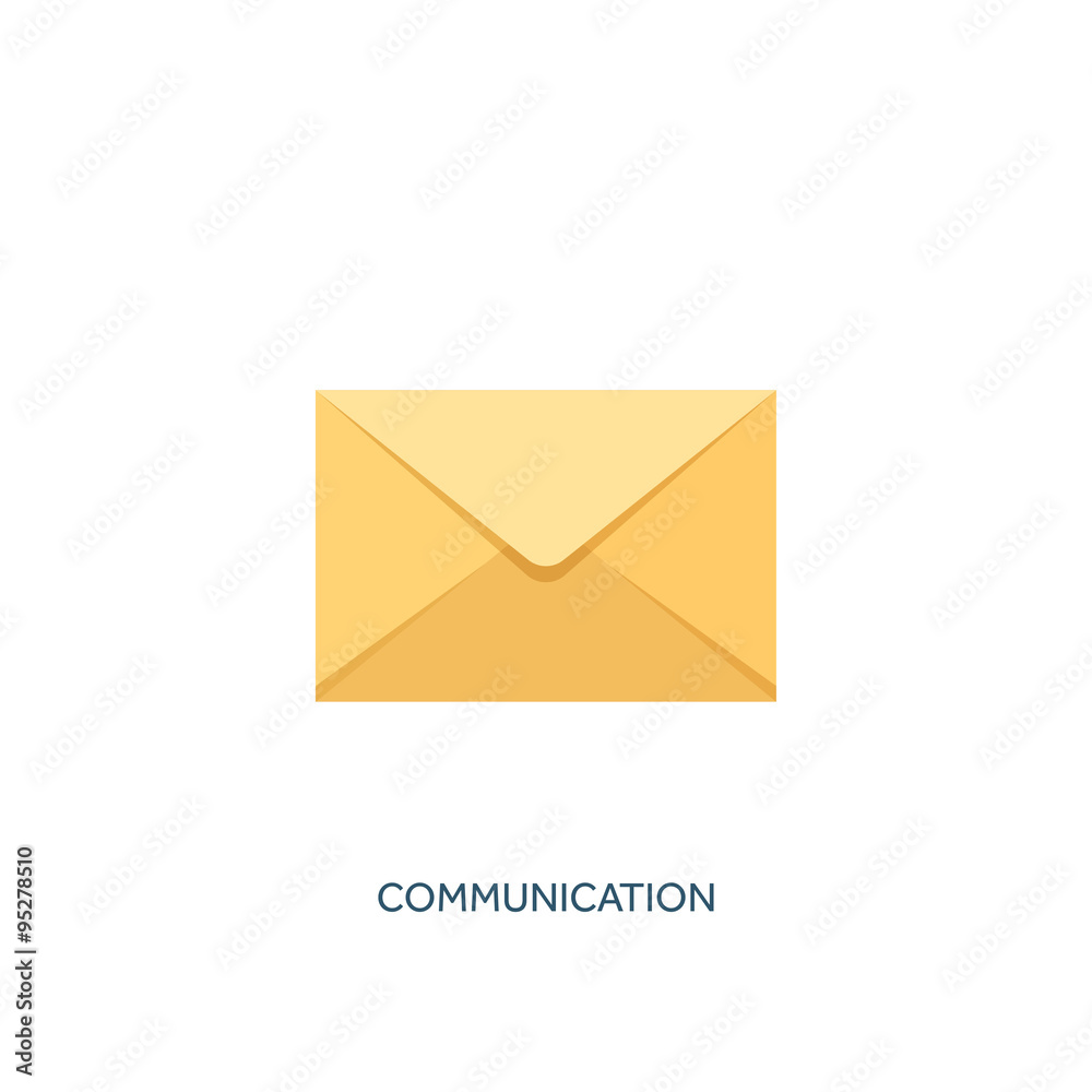 Vector illustration. Envelope icon. Letter, email. Message and communication Vector illustration. Envelope icon. Letter, email. Message and communication