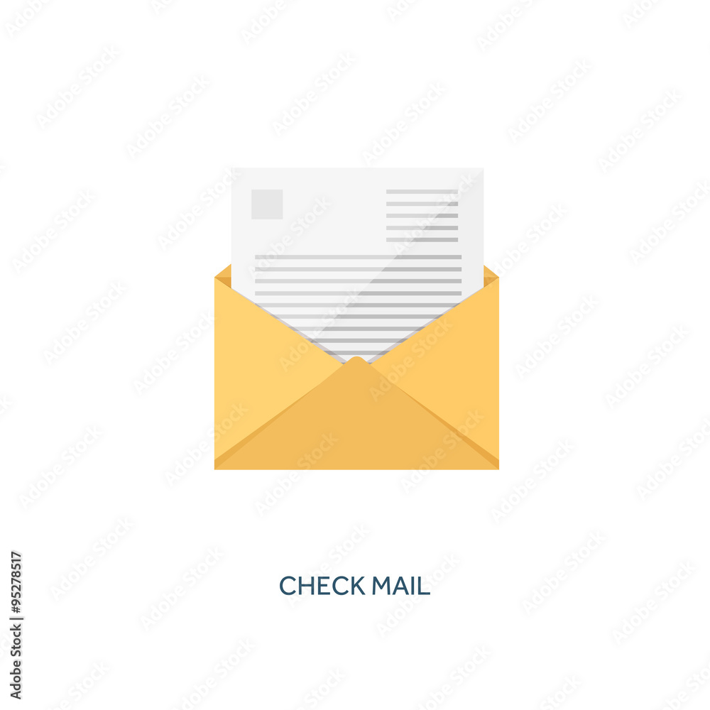Vector illustration. Envelope icon. Letter, email. Message and communication Vector illustration. Envelope icon. Letter, email. Message and communication