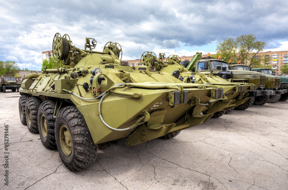 Wheeled armored recovery vehicle ARV-K based on the BTR-80 Wheeled armored recovery vehicle ARV-K based on the BTR-80