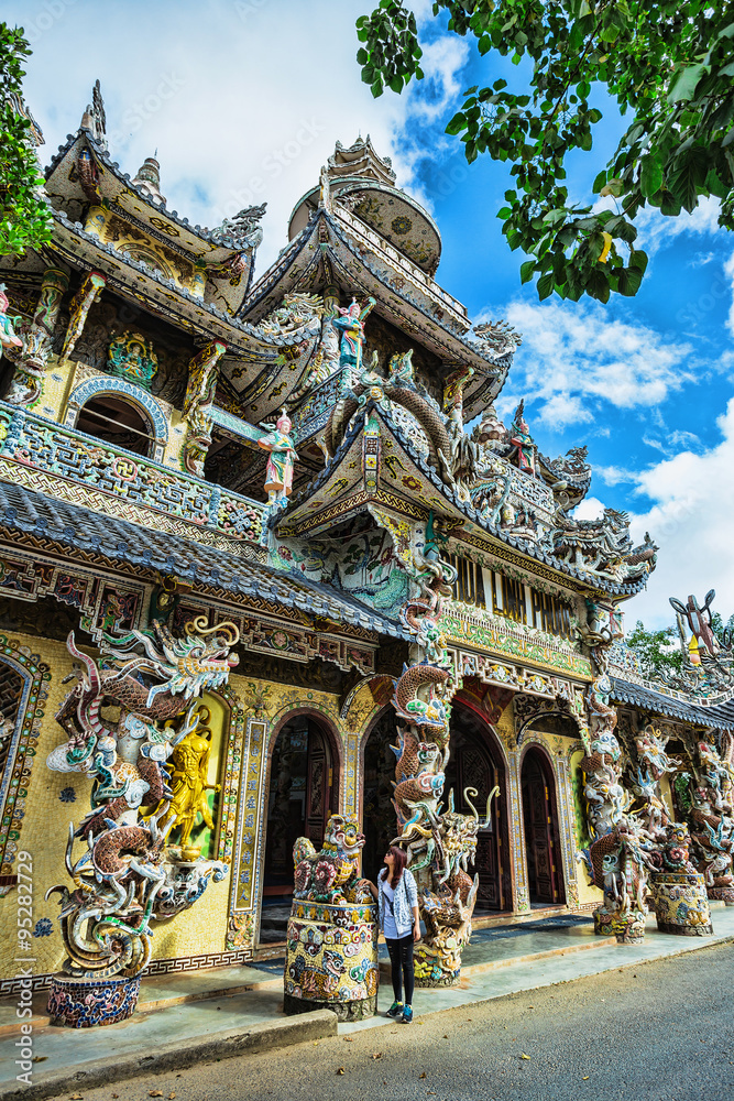 Linh Phuoc pagoda at Da Lat City, Vietnam. Linh Phuoc pagoda at Da Lat City, Vietnam.