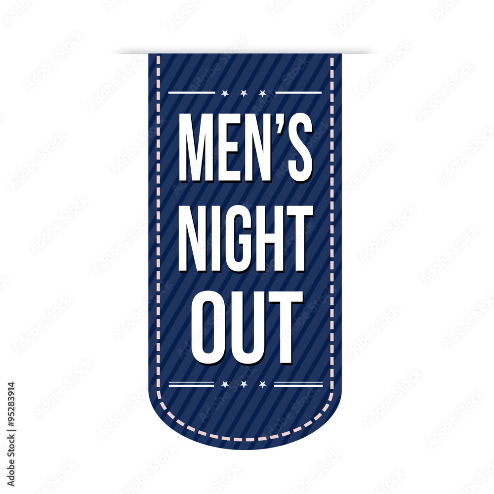Men's night out banner design