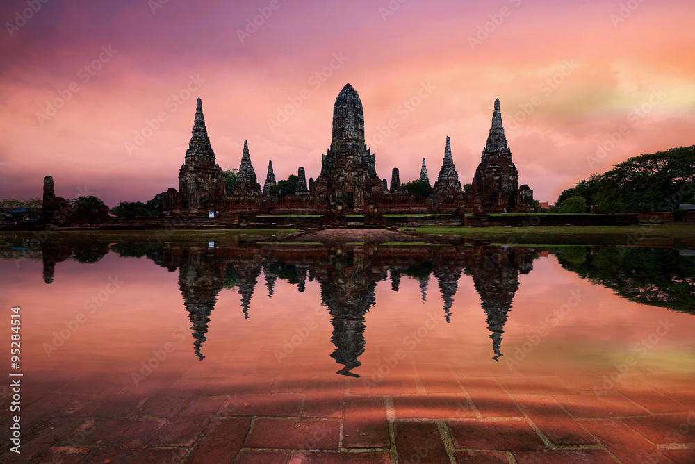 Obraz premium Temple ayutthaya, Thailand.