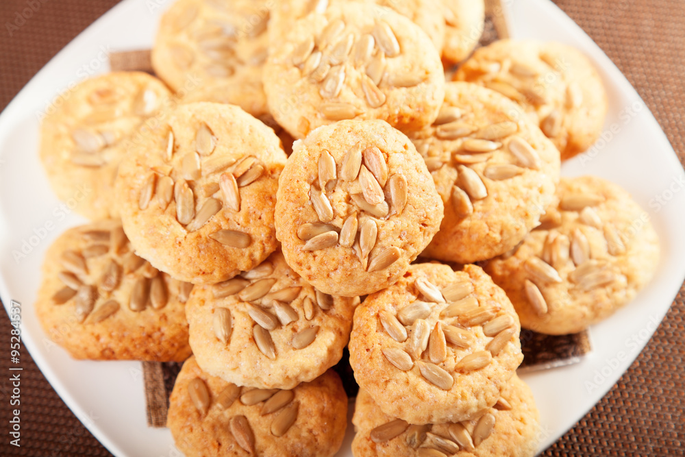 Cookies with sunflower seeds Cookies with sunflower seeds