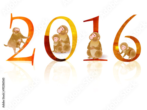 申　かわいい　年賀状　親子