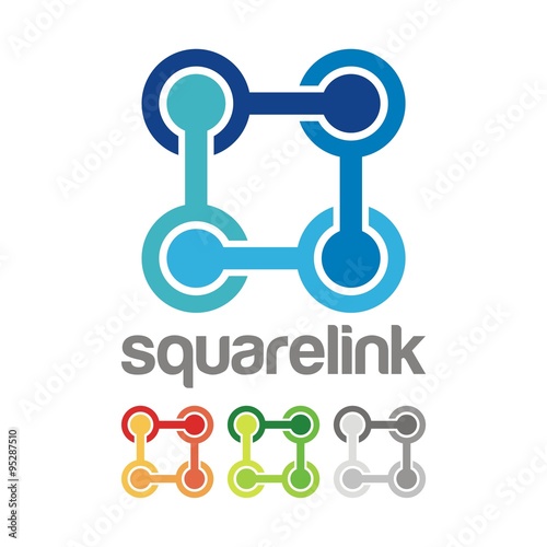 Square Connecting Logo Icon