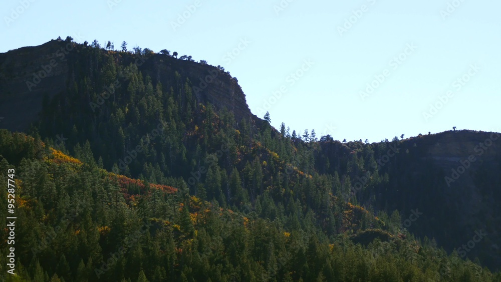 Tilt up from Mountain Ridge to Blue Sky, 4K Tilt up from Mountain Ridge to Blue Sky, 4K