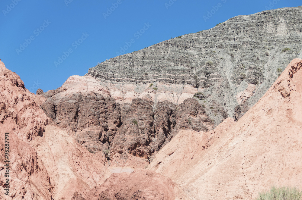 Fototapeta premium Los Colorados in Purmamarca, Jujuy, Argentina.