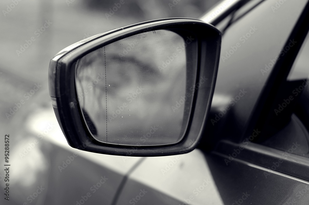 Seitenspiegel eines Autos Stock Photo
