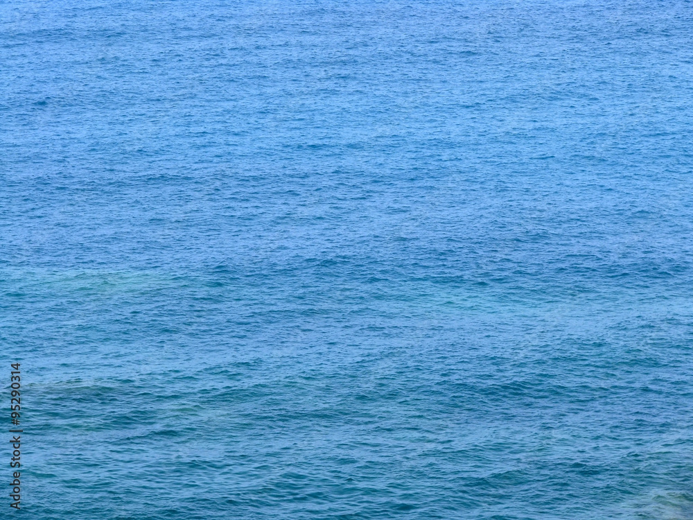 Waves of the blue sea