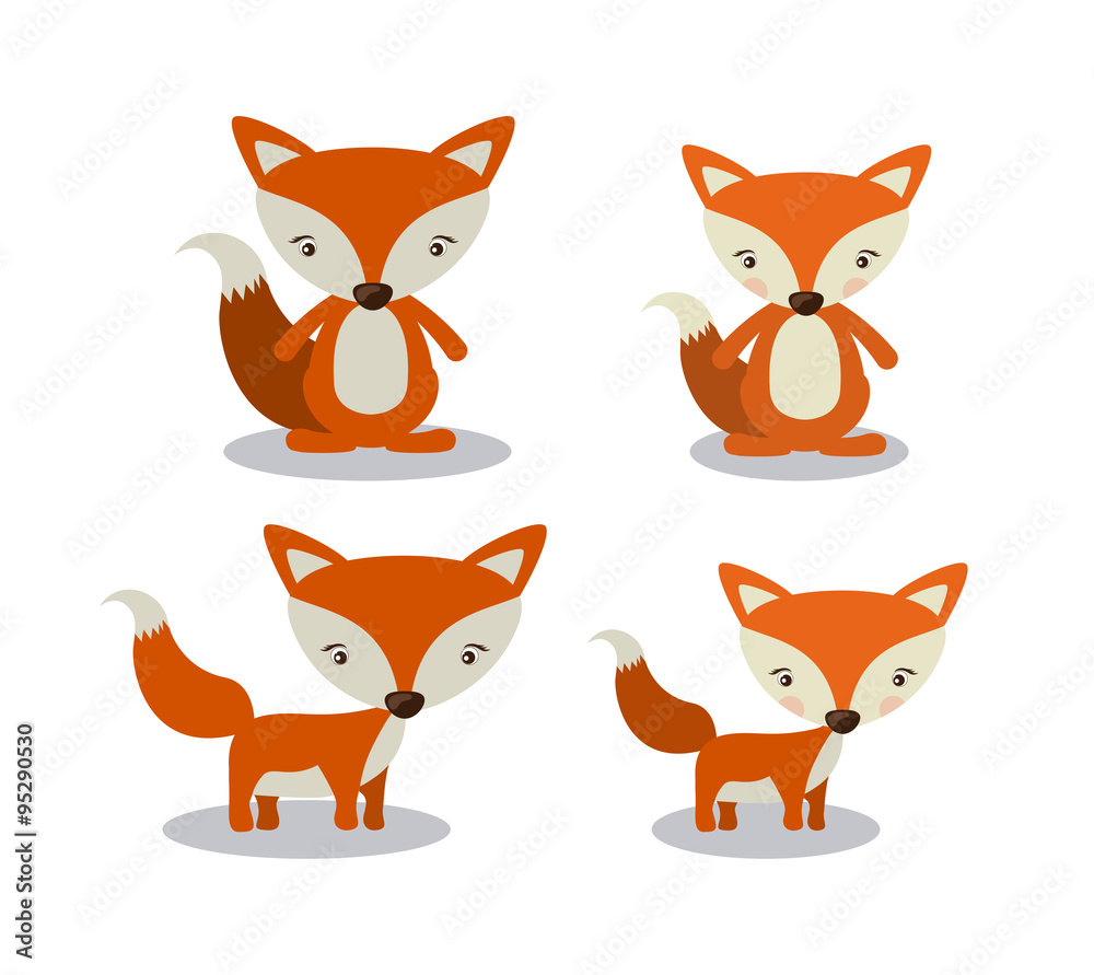 Fototapeta premium animal cute design 