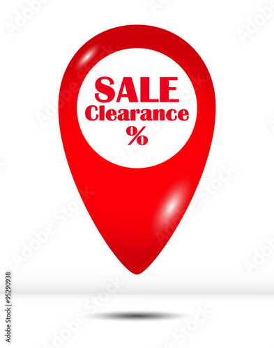 Free Download Isolated Red Sales and Clearance Icons - GFXLoad