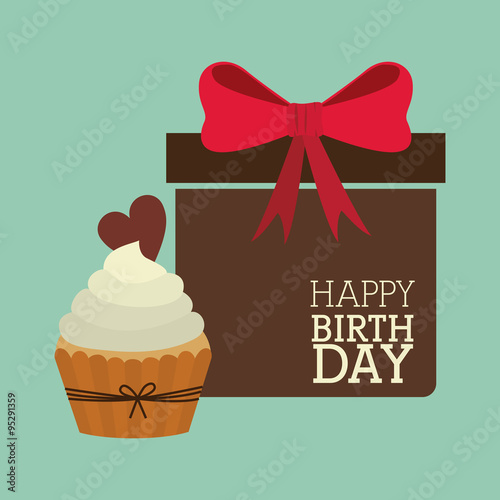 happy birthday card design 