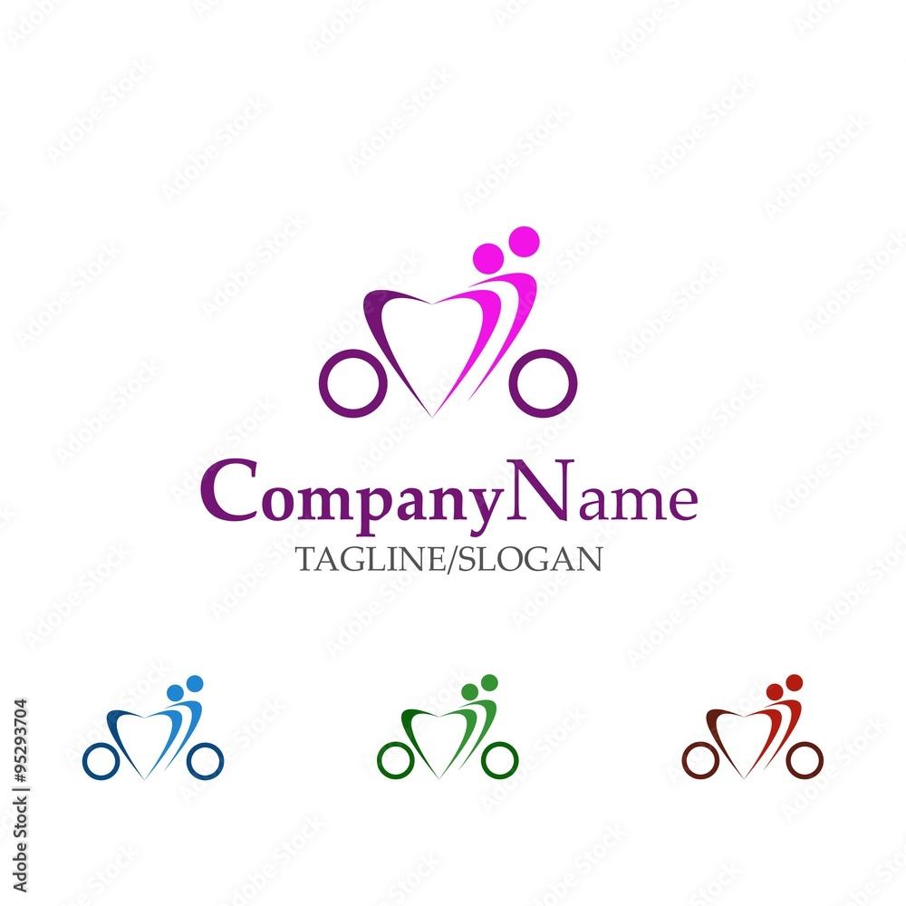 dating logo icon vector