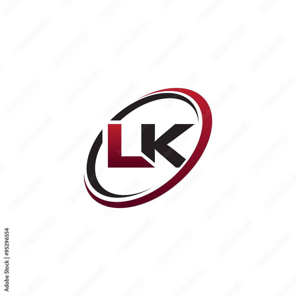 Modern Initial Logo Circle LK Modern Initial Logo Circle LK