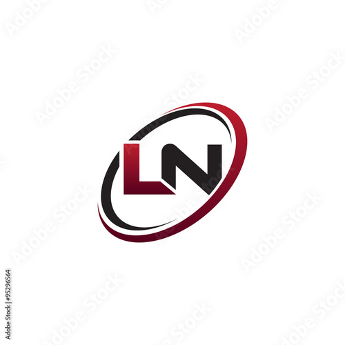 Free Download Modern Initial Logo Circle LN - GFXLoad