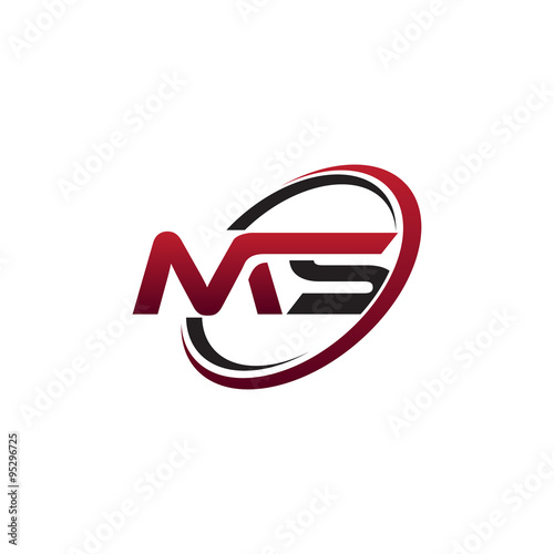 Free Download Modern Initial Logo Circle MS - GFXLoad