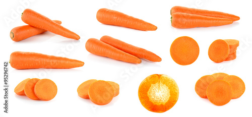 Foto Carrot isolated on the white background