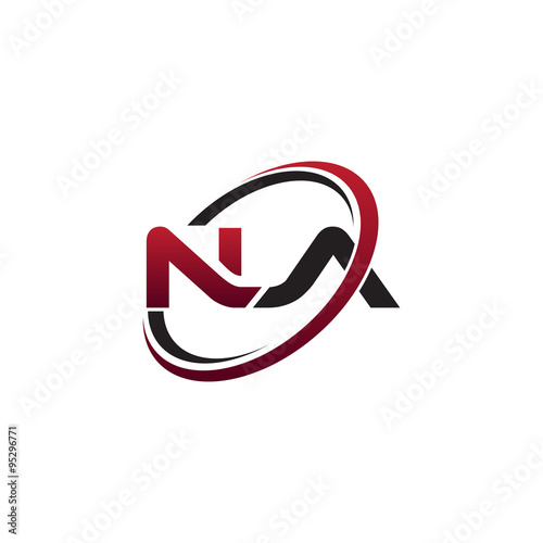 Modern Initial Logo Circle NA