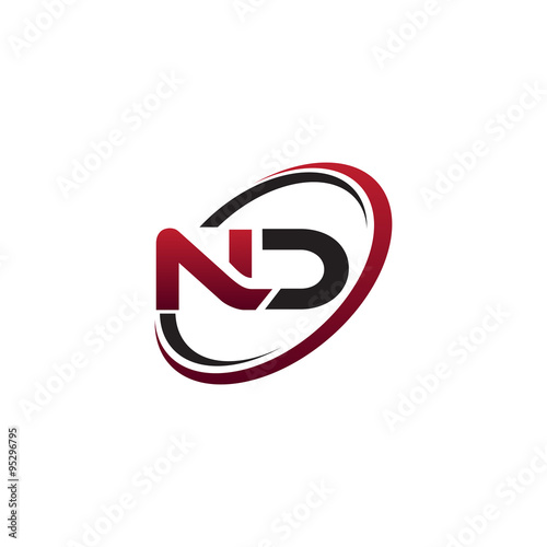 Modern Initial Logo Circle ND