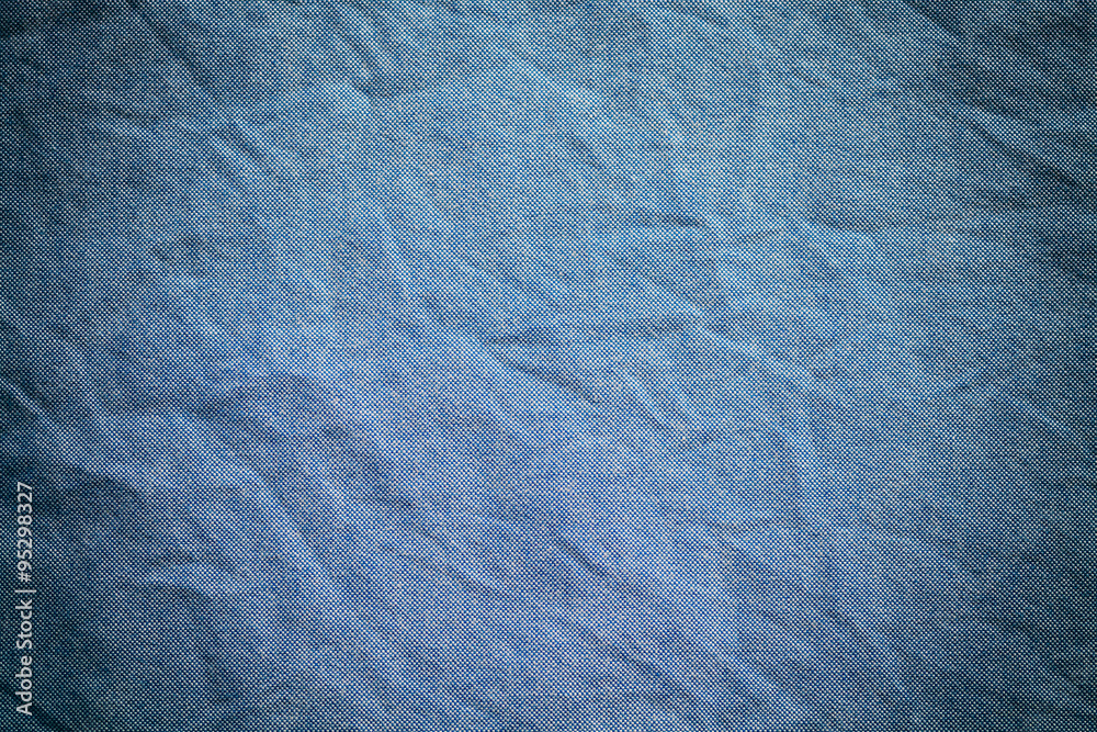 Obraz premium blue cotton texture oxford fabric background