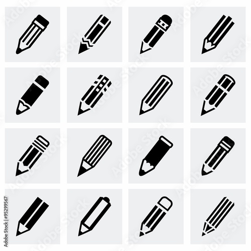 Vector Pencil icon set