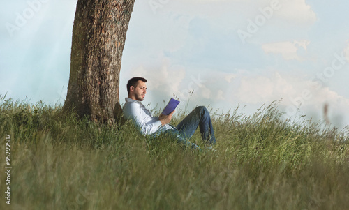 Man with book