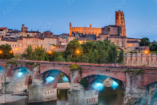 Cathedral Basilica of Saint Cecilia, in Albi, France photo