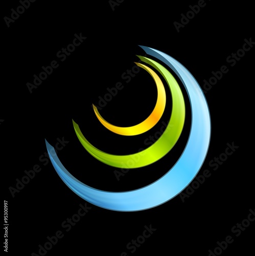 Colorful logo element vector design