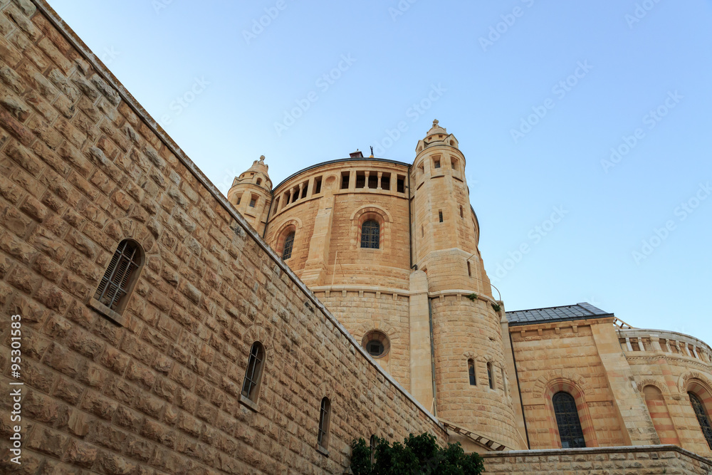 Dormition church and abbey in Jerusalem