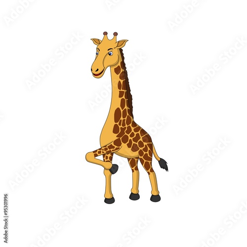 Cute Giraffe walking around