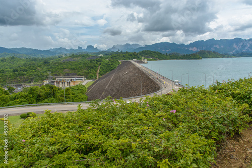 Hydroelectric power station on Cheow Lan Dam (Ratchaprapha Dam)