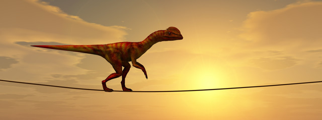 Poster Dinosaurus Vastgoed woordenwolk conceptuele illustratie  © high_resolution