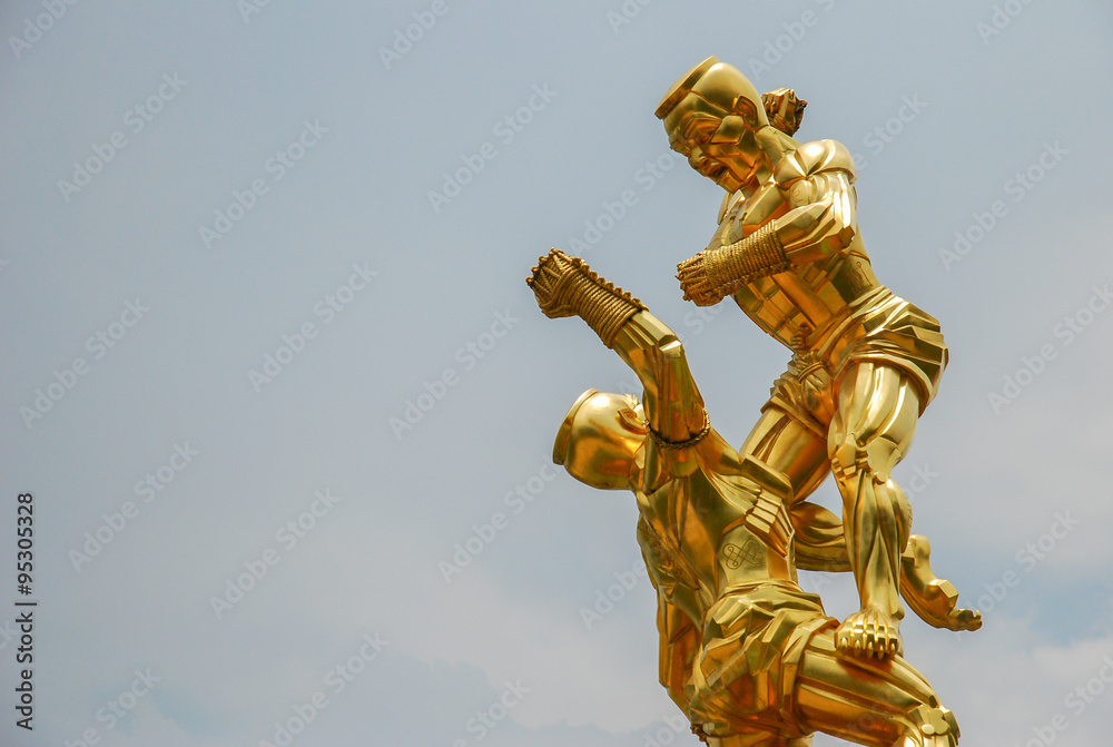Fototapeta premium sculpture art of muay thai