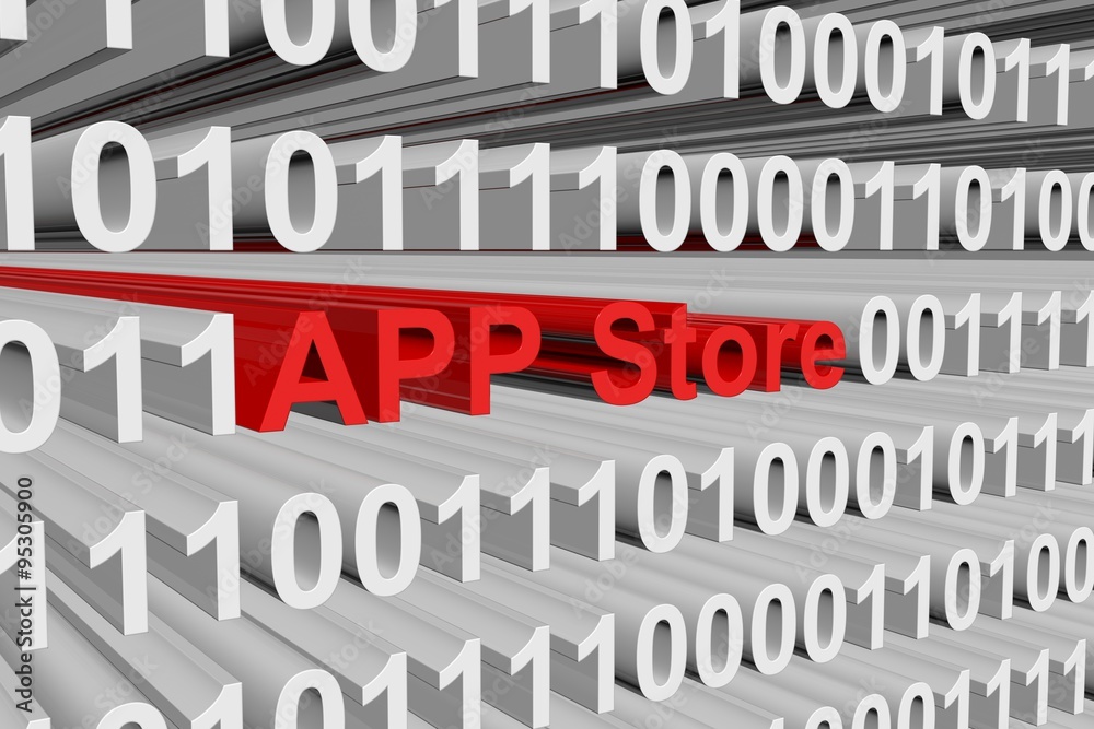 app store presented in the form of binary code app store presented in the form of binary code