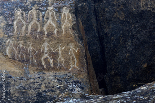 Obraz na płótnie Petroglyphs, Qobustan, Azerbaijan w salonie